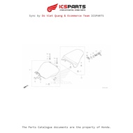 Saddle (F-23-B) HONDA Cb300R (2019+) Odd Code (75581MGPD60)