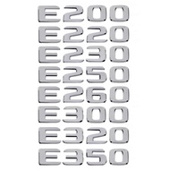 Modified Digital Alphabet Black and Silver E200 E220 E230 E250 E260 E300 E320 E350 ABS Car Rear Stic