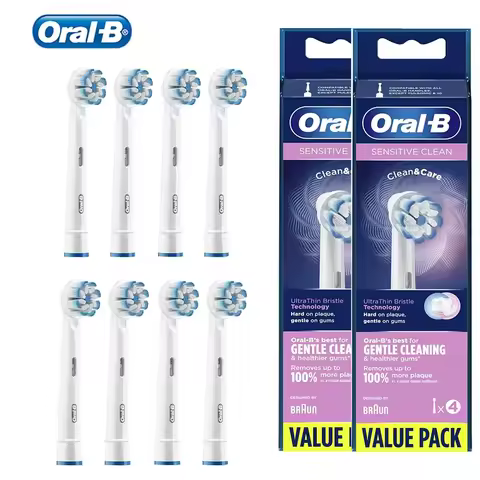 Original Oral B EB6 Electric Toothbrush Heads Sensitive Ultra Soft Bristle Gum Care Gentle Clean Rep
