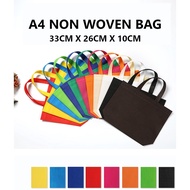 A4 Non Woven Bag Shopping Bag Tote Party Bag Doorgift Murah Kain free gift Beg Goodies Kahwin 環保袋环保袋