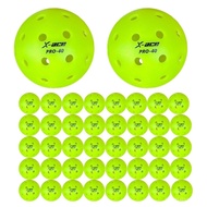 【In Stock】X-ace 40 Pro Pickleball Balls, 40Pcs, 40 Holes Pickle Balls, Seamless Professtional Traini