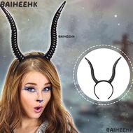 BAIHEIH Antelope Horn Headpiece, Devil Queen Demon Devil Horn Headpiece, Portable Black Witch Headdr