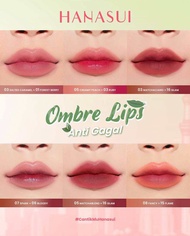 PAKET OMBRE LIPS HANASUI MATTEDORABLE LIP CREAM / LIPCREAM MATCHA EDITION / BOBA