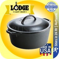 🔥10% Rebate🔥 5 Quart LODGE Cast Iron Dutch Oven with Dual Handles, L8DOL3 | 💯% Authentic from USA | For Sourdough