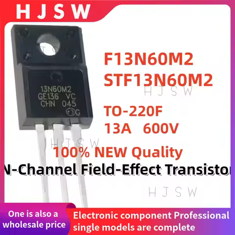 5/10/20PCS 100% Brand New and Quality STF13N60M2 F13N60M2 13N60M2 TO-220F 13A 600V N-Channel Field-E