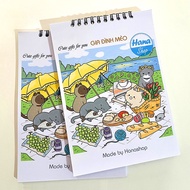 Family Coloring Painting Cat Book 30 Pictures, A5 Size, Beautiful Thick Paper 200gsm