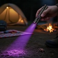 Zoom UV Flashlight 395/365nm, USB Rechargeable Handheld Counterfeit Detector with 18650 Battery  Lam