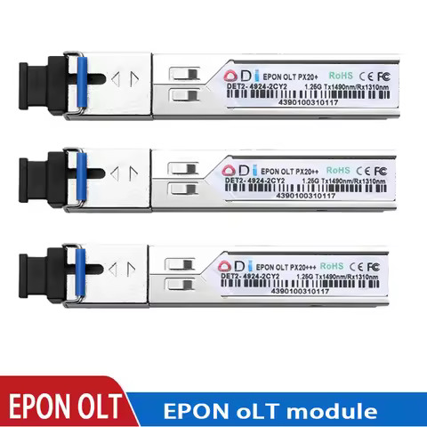 SFP module optical transceiver PX20+++ EPON OLT 1.25G 1490/1310nm 7dBm 9DB SC FTTH solutionmodule fo