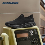 Skechers Men Slip-Ins GOwalk 8 Pelayo Walking Shoes - 216784-BBK Air-Cooled Goga Mat Kasut Sneaker, 