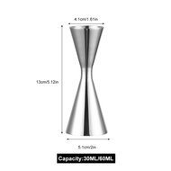 [ซีรีส์ระดับไฮเอนด์] Jigger เครื่องปั่นค๊อกเทลไวน์ปาร์ตี้บาร์แบบสองหัว ถ้วยตวงผสมสแตนเลส 304 30/45ml