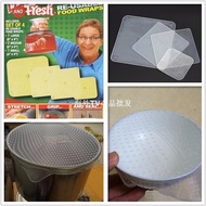 Stretch and silica gel fresh 4pcs vacuum multifunction Bowl cover plastic wrap cling film