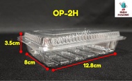 BENXON Kuih Container OPS 2H / Disposable Plastic Clear Bakery Container (100pcs±) OP2H / OPS 2H