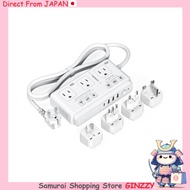 Transformer 220V to 100V TESSAN Type SE with Extension Cord & Adapter Plugs Japan Household Items