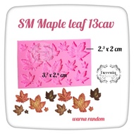 Maple Leaf 13 cav chocolate clay gumpaste maple Leaf fondant silicone mold