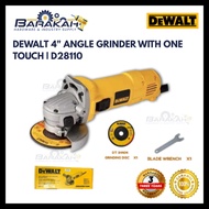 DEWALT 4'' Angel Grinder With One Touch | D28110