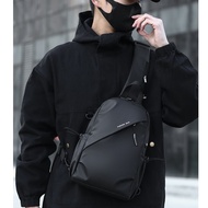 Chic Man Chest Crossbody Bag For Men Sling Beg Lelaki Silang Japanese Korean Oxford Sport Stylish