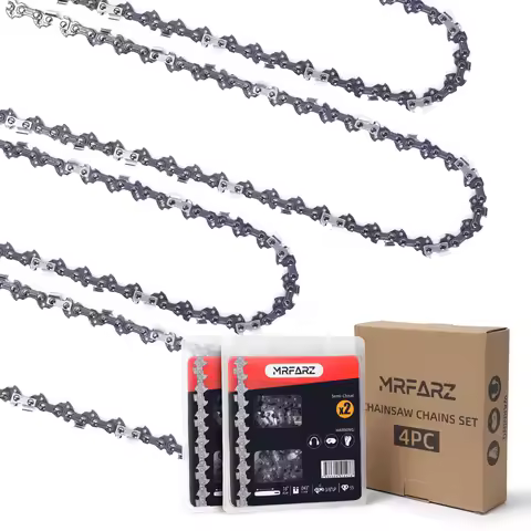 MRFARZ 4-Pack Chainsaw Chain 16 Inch 3/8" LP Pitch .043" Gauge 55 Drive Links R55 61PMM3 55 Fits Sti