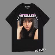 Metallisa T-shirt Metallica band T-shirt/ Blackpink T-shirt/ lisa Blackpink T-shirt/ plesetan Music 