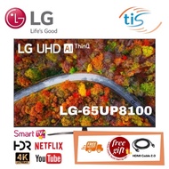 LG UP81 Series 65" Smart UHD TV with AI ThinQ® (2021) 65UP8100PTB