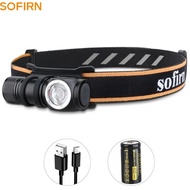 Sofirn HS10 USB C Rechargeable Mini 16340 Headlamp 1100lm TN3535 90CRI Angle Flashlight TIR Optics w