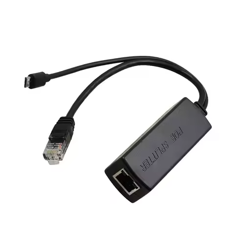 Gigabit POE Splitter 10/100/1000Mbps 48V To 5V 12V Micro USB/Type-C/DC Power Over Ethernet for CISCO