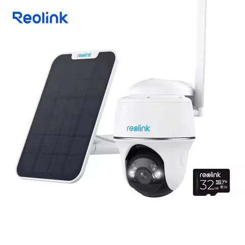 REOLINK 5MP Wireless Cellular Security Camera Outdoor 360° Pan-Tilt Solar/Battery Powered 4G LTE Net