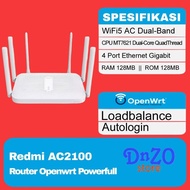 ZTE LINKSYS Xiaomi Redmi AC2100 Openwrt Wifi5 AC Dual-Band loadbalance autologin wms wifi.id seamles