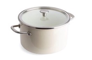 KitchenAid  琺瑯鋼湯鍋連鍋（24 cm, 6L）米白 色