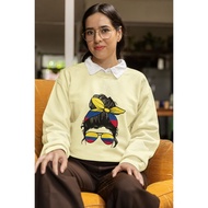 Columbia GIRLS SWEATER Screen Printing WOMAN GIRLS SWEATER