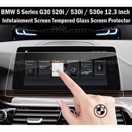 BMW 5 Series (2017- 2023) G30 520i 530i 530e Infotainment Screen Protector Tempered Glass Protector 
