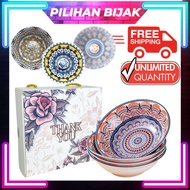 [100SET] 6 Inch Bohemia Ceramic Soup Bowl / Mangkuk Seramik / Kitchen Tableware / Bohemia Bowl