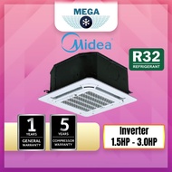 MIDEA CEILING CASSETTE R32 INVERTER (MCA/MCD CRFNX8) [1.5HP - 3.0HP]