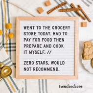 🌷[ Trendeedecor ] Wood Frame Letter Board