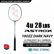 Badminton Stick ASTROX 100ZZ Dark Navy 4U G5 26-30Lbs 83g Strap Free Bag Length 678MM+3MM Full Carbo