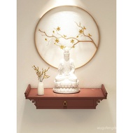 New Chinese Style Wall-Mounted Altar for Home Use, Offering Table, Incense Case, God of Wealth Displ