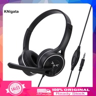 [Ready stock]  SY-G30 Wired Headphone Comfortable Noise Reduction Over-Ear Computer Headphone with M
