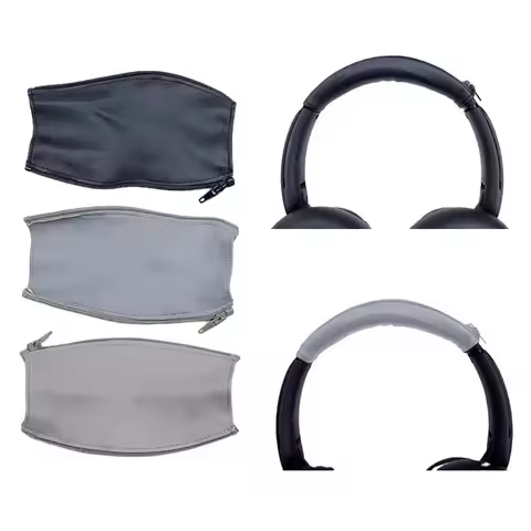 Replacement Head Beam leather Zipper Headbands Cushions Cover For Anker Soundcore Life Q35 Q10 Q20 Q