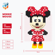 SMY Toystown Minnie & Mickey Medium Mainan Bangunan Nano Block Bricks Mainan Edukasi Balok Susun Mai