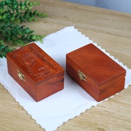 Rosewood Jewelry & Accessories Storage Box with Lock, Retro Solid Wood Collection Case GQ2Y