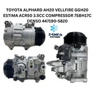 Compressor TOYOTA ALPHARD AH20 /ESTIMA ACR50 3.5CC /VELLFIRE GGH20 7SBH17C 7pk Denso System Original