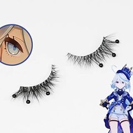 KIRA KIRA Furina Eyelashes Genshin Impact Cosplay Focalors Black False Eyelashes With Rhinestones Do