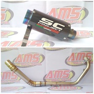 Racing Exhaust SC PROJECT Carbon VIXION BYSON SCORPIO CBR150R GSX MT15 XABRE
