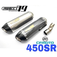 Project79 Exhaust CF Moto 450SR Slip on Stainless QPM04 Muffler Motor Accessories Parts 250 800