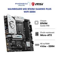 Mainboard MSI B760M Gaming Plus WIFI DDR4 - Micro-ATX - Socket 1700 - WiFi 6E -