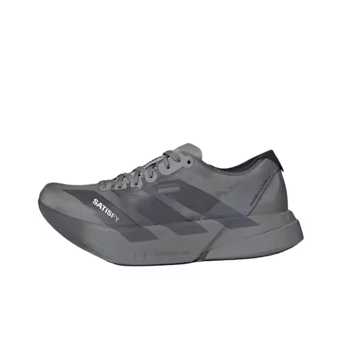 Satisfy X Adidas Adizero Adios Pro 4 Running Shoes Men's Black Gray KH8439