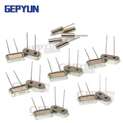10PCS 4Mhz 6Mhz 8Mhz 12Mhz 16Mhz 20Mhz 24Mhz 32.768K 2*6 32.768K 3*8 Quartz Crystal Resonator Passiv