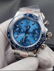 【定製】Seiko mod 藍面 搭載精工VK63石英機芯 計時碼錶 39mm 藍寶石玻璃 附送精美錶盒