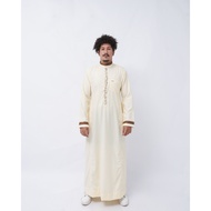 Shahama Long Sleeve Embroidery Robe SHB-119 Cream