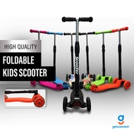 【Year 2022 Best Scooter】4 wheels Kids scooter / Kick Scooters/Safety Gear Guard Set/Helmet kids toy