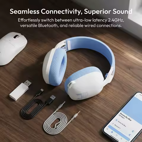 ONIKUMA B2 for PS5, PS4, PC Gaming Headset ANC Noise Reduction 2.4GHz Tri Mode Wireless Headphones B